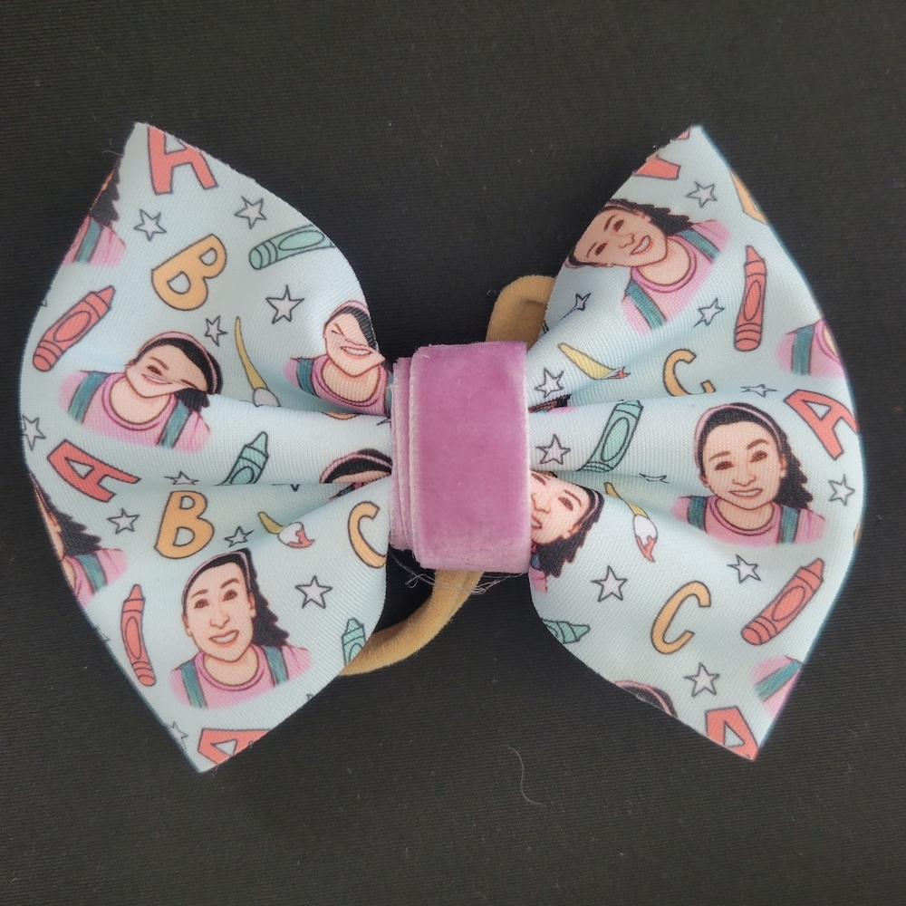 Miss Rachel ABC bow
